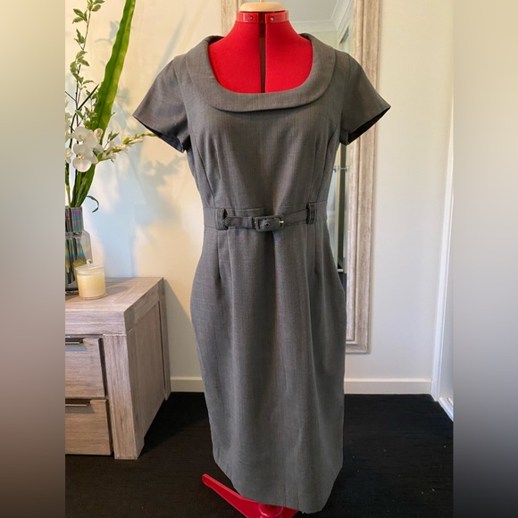 Veronika Maine Dresses & Skirts - Size 12 VERONIKA MAINE grey DRESS ONLY (matching Jacket also listed)